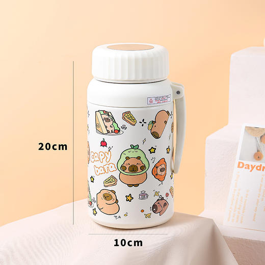 【卡皮巴拉萌宠杯，颜值与实力并存】316不锈钢双饮设计✨长效保温保冷❄夏日冷库冬日暖宝🌞孩子爱不释手的喝水神器！ 商品图14