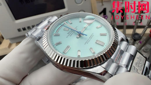 QF配重版 V5版 重量180克+ 冰蓝DD 劳力士星期日历型系列 男士腕表 日志40mm 商品图8