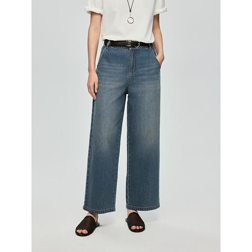 棉仓366619021-初棉九分-奶奶裤牛仔裤 商品图0