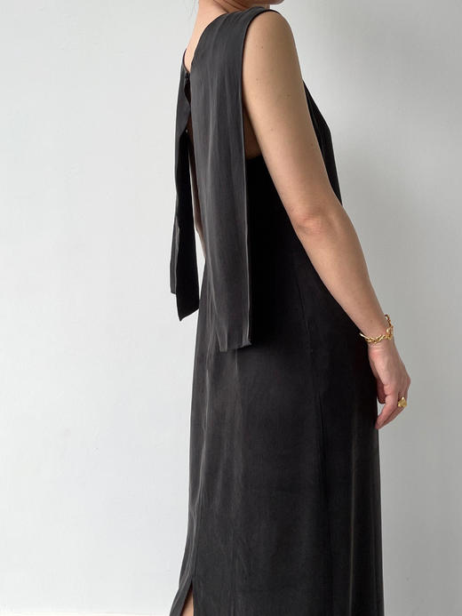 VC｜PF25028 Estonia flap dress [连衣裙 黑 / 浅米 ] 商品图11