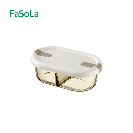 FaSoLa上班族玻璃饭盒带饭餐盒可微波炉加热专用碗分隔便当保温盒 商品图5