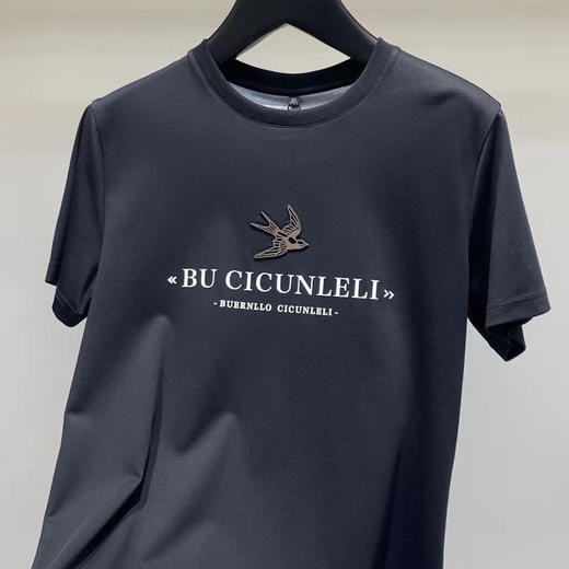 夏季时尚纯色T恤柔棉男士圆领顺滑柔软品质上衣  YH-24SS6112* 商品图1