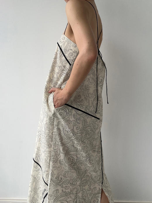 VC｜PF25012 Roma strap dress [连衣裙  米白印花 ] 商品图1