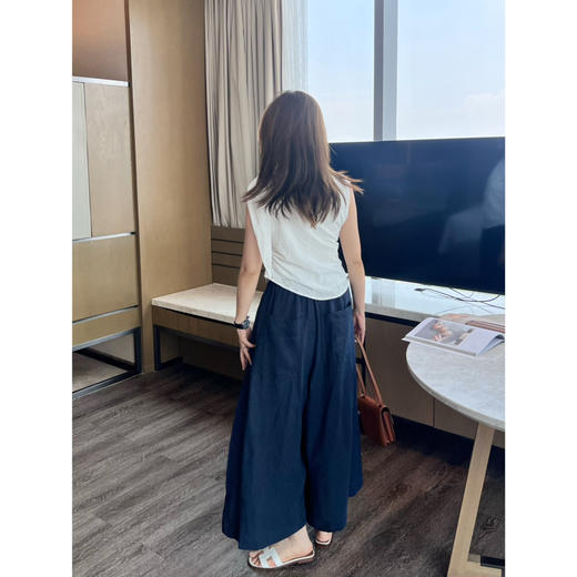 2506514    汉麻 阔腿九分裙裤 商品图5