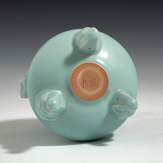 老字号 孙坑窑粉青釉兽足鼎式炉非物质文化遗产龙泉青瓷 商品图1