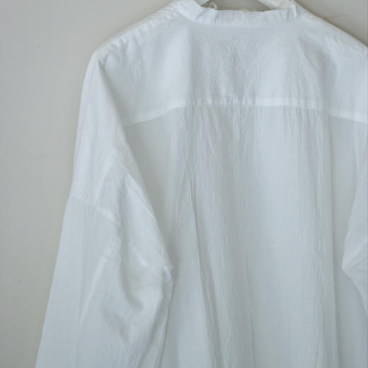 叁棻之衣 全棉褶皱白衬衫 商品图4