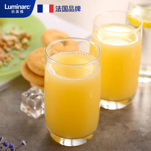 乐美雅（Luminarc）玻璃杯直身杯水杯茶杯凉白开水杯子牛奶果汁杯奶茶饮料杯290ml*6只装_MW 商品图6