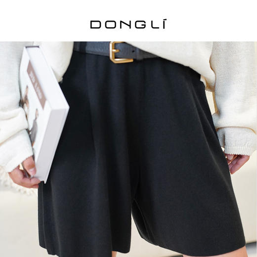 东黎 • 桑蚕丝山羊绒精纺女短裤 5439 商品图3