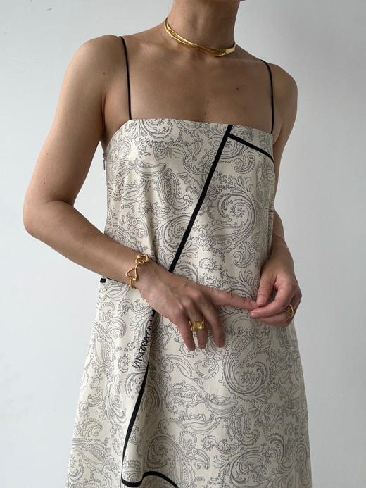 VC｜PF25012 Roma strap dress [连衣裙  米白印花 ] 商品图3