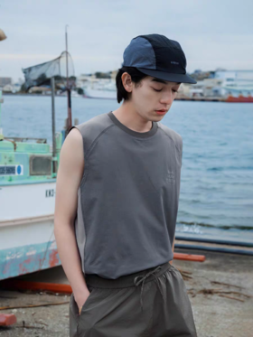 Evistub/E-5XDX633/运动坎肩圆领背心T恤男夏