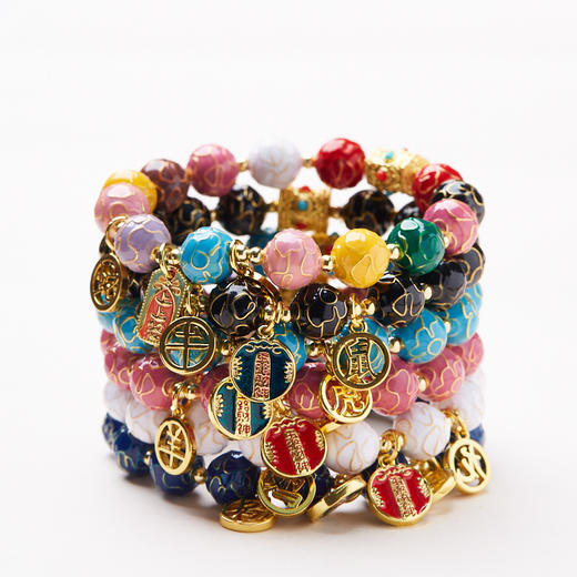 【普陀山】景泰蓝繁花·五路财神  本命年生肖六合🔸按照生肖请！！ 商品图3