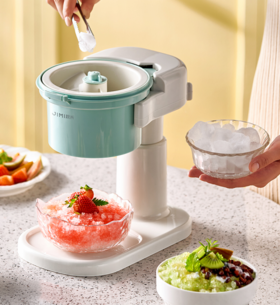 🤩【积米家用全自动刨冰机电动碎冰机小型冰沙机】🌸无冰不欢”大口吃冰的快乐，你值得拥有！