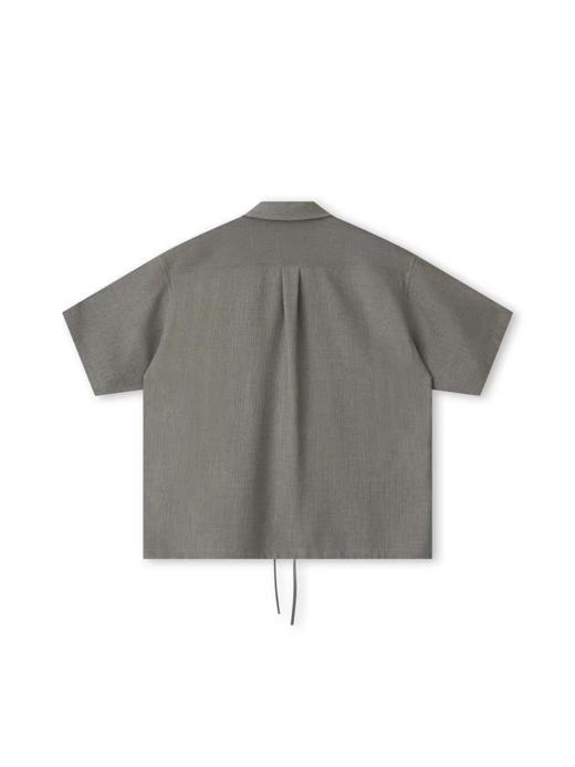 Evistub/E-5XCS510/抽绳衬衫短袖男夏 商品图1