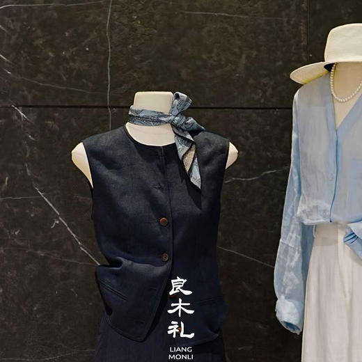 【预售7天】良木礼亚麻马甲（3977） 商品图0