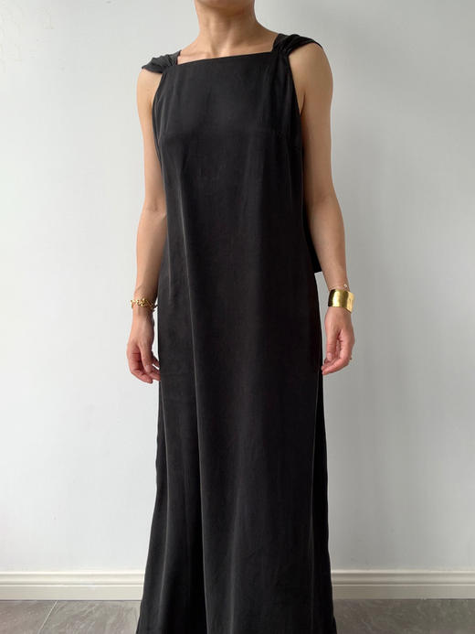 VC｜PF25028 Estonia flap dress [连衣裙 黑 / 浅米 ] 商品图12