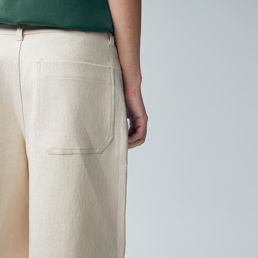 棉仓353818010-宽松版棉弹白牛休闲短裤 商品图2