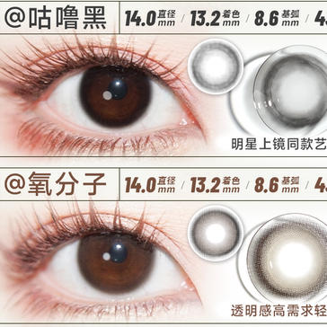 自留田曦薇风 lasee主打敏感眼自然系日抛美瞳 商品图3
