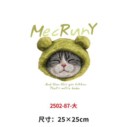 卡通动物小猫咪烫画印花贴新款DIY衣服装饰热白墨烫画 商品图4