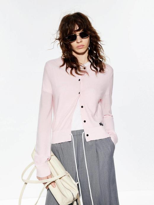 【大都会】MOCO C+通勤绵羊毛圆领合身针织 商品图0