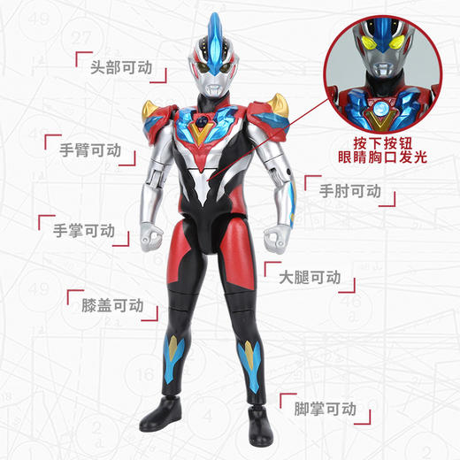 【中文版】奥特 发光可动 银河维克特利奥特曼 商品图1