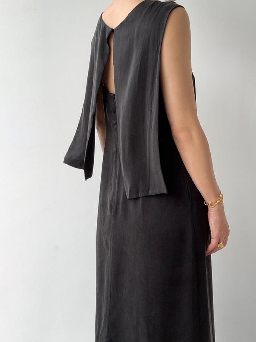VC｜PF25028 Estonia flap dress [连衣裙 黑 / 浅米 ] 商品图10