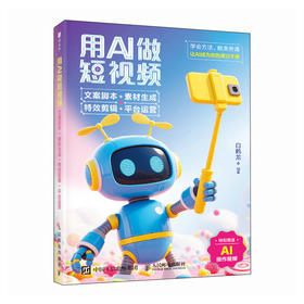 用AI做短视频 文案脚本素材生成*剪辑平台运营  剪映短视频制作即梦AIdeepseek文案抖音新媒体运营书