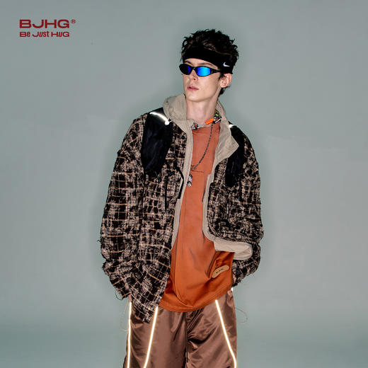 BJHG不计后果复古做旧衬衫外套男春秋潮牌废土风设计感破洞衬衣女 商品图3