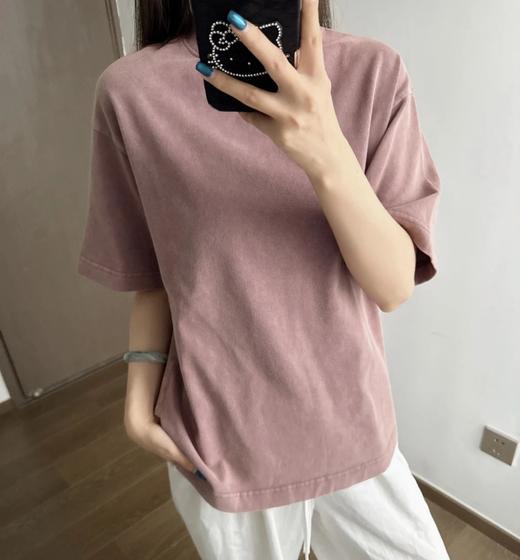 可遇不可求   贸y公司   AC水洗圆领短袖T恤  绝美色系 商品图2