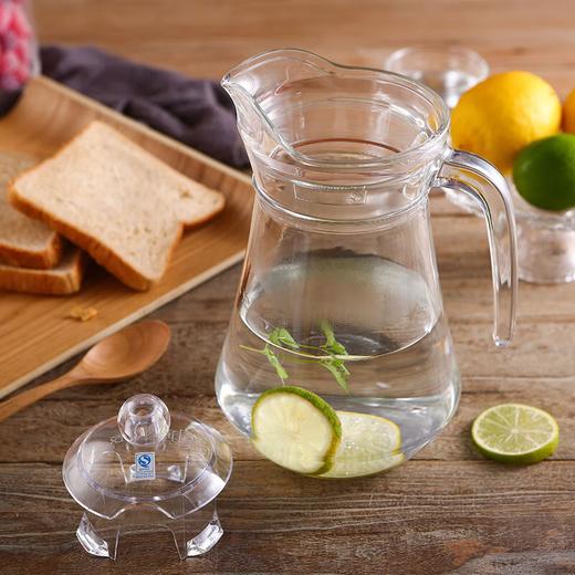 乐美雅玻璃水壶冷水壶大口径饮料茶壶冰箱家用大容量鸭嘴壶1.3L凉水壶_MW 商品图4