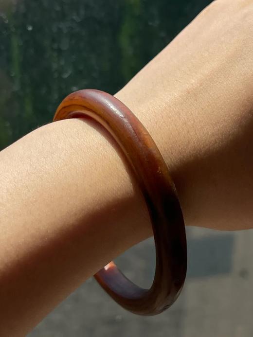 天然牛角琢磨圆条手镯，顺丰包邮 商品图3