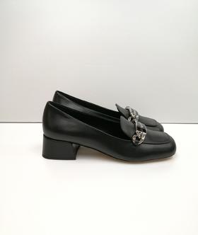 女款方头银扣哑光矮跟鞋017