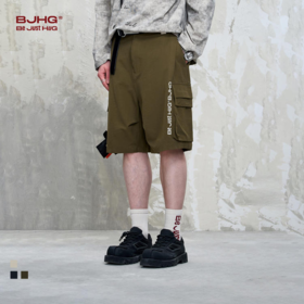 BJHG不计后果休闲工装短裤男款夏季潮流设计拼接层次感爆款五分裤