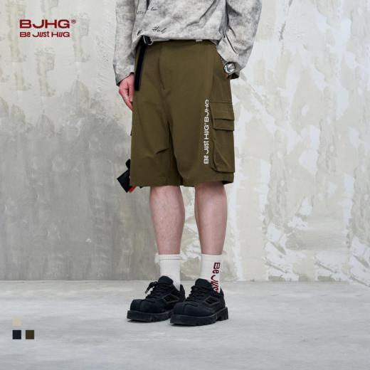BJHG不计后果休闲工装短裤男款夏季潮流设计拼接层次感爆款五分裤 商品图0