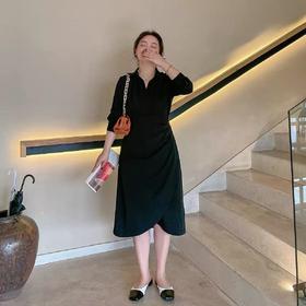 【诗铭洛可】XC7533连衣裙高级感显瘦气场女王裙B7-1