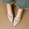【预售5天】羊皮显瘦尖头坡跟鞋女夏秋真皮气质粗跟通勤单鞋DPJ&6050 商品缩略图2