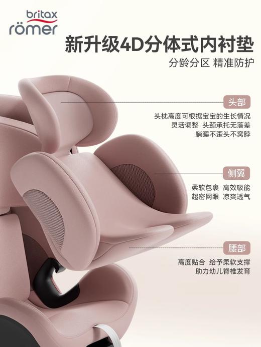 Britax宝得适  成长骑士Air Style 通风版 儿童安全座椅车载isize通风0-7岁 商品图4