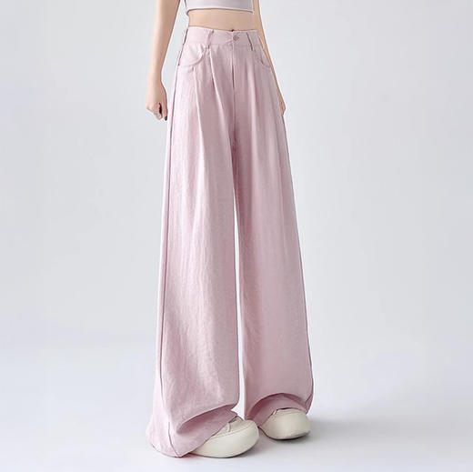 穿上立马瘦、长、直！DANMO 旦茉 奶芙西装裤 日常通勤 简约素雅 4色可选 商品图2