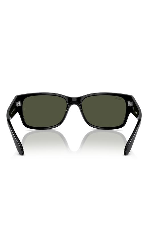 偏光款！RayBan雷朋 58mm 长方形太阳镜 经典黑色 意大利产 商品图3