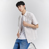 GXG男装【条纹撞色】25夏季翻领贴袋通勤纯棉休闲男式短袖衬衫K&C 商品缩略图3