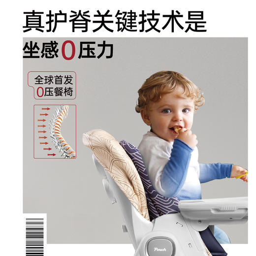 Pouch宝宝餐椅儿童多功能婴儿吃饭可折叠便携式座椅桌椅K05max 商品图1