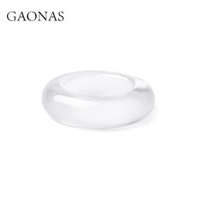 GAONAS 新中式清丽贵气白色指环圈戒11481JW