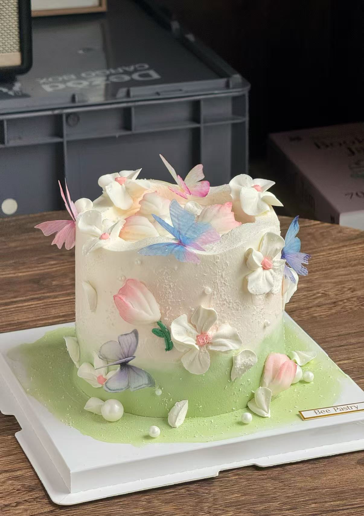 网红蝴蝶裱花D款 郁金香 加高n