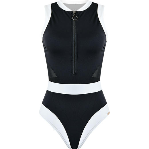 sisia泳衣女2025新款运动冲浪连体三角显瘦遮肚泡温泉度假游泳衣SWS24-23a 商品图10