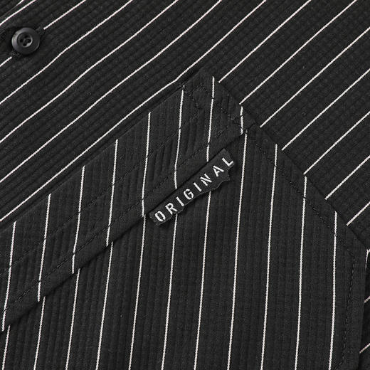 GXG男装25夏季经典条纹舒适百搭通勤休闲男式翻领短袖衬衫K&C 商品图11