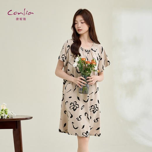 康妮雅女式短袖睡裙 521622009 商品图3