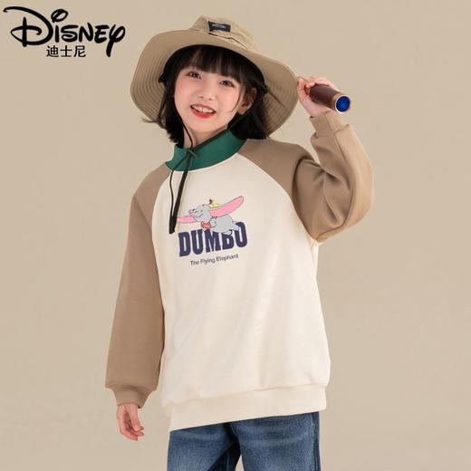 迪士尼女童加绒卫衣一体绒秋冬儿童保暖上衣女大童打底衫女孩衣服 商品图5