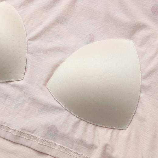 芬腾【带胸垫】睡衣女莫代尔棉夏薄款短袖短裤甜美可爱可外穿家居服 商品图4