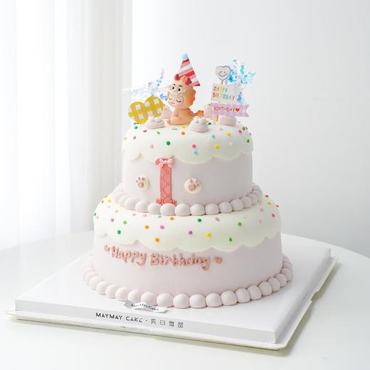 双层|粉龙女宝宝蛋糕【B5067】 商品图1