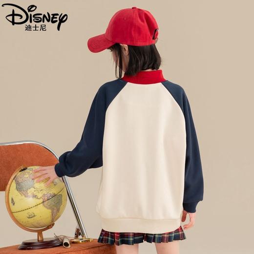 迪士尼女童加绒卫衣一体绒秋冬儿童保暖上衣女大童打底衫女孩衣服 商品图4