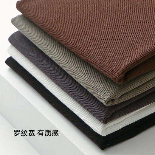 【领口超显瘦！】大圆领修身显瘦短袖纯色 商品图2